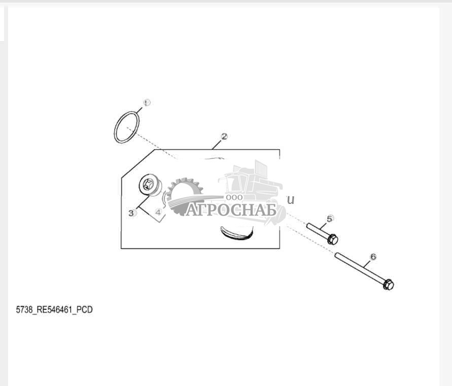 5738 Впуск водяного насоса 